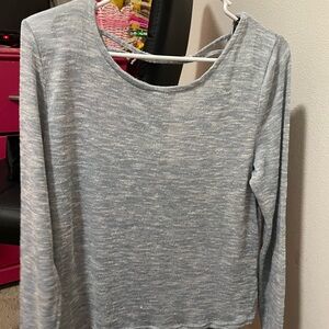 Women's Light Blue Long Sleeve Top